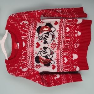 Disney Mickey & Minnie Christmas sweater